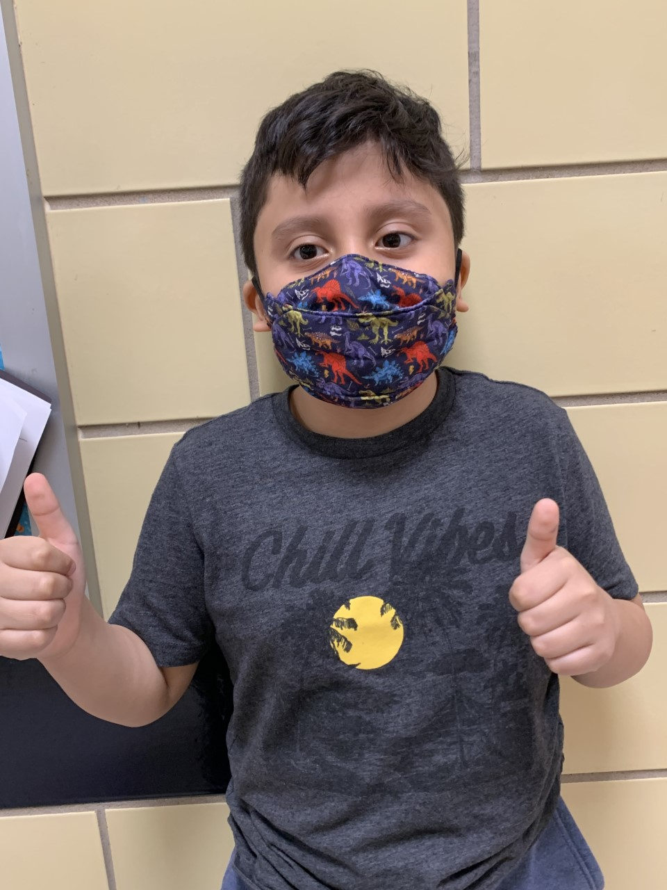 Edwin gives two thumbs up