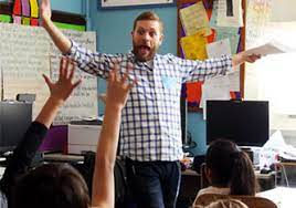 Mr. Jason from Puppetry in Practice teaching a class