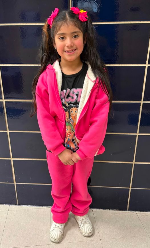 Student ambassador in a pink jacket